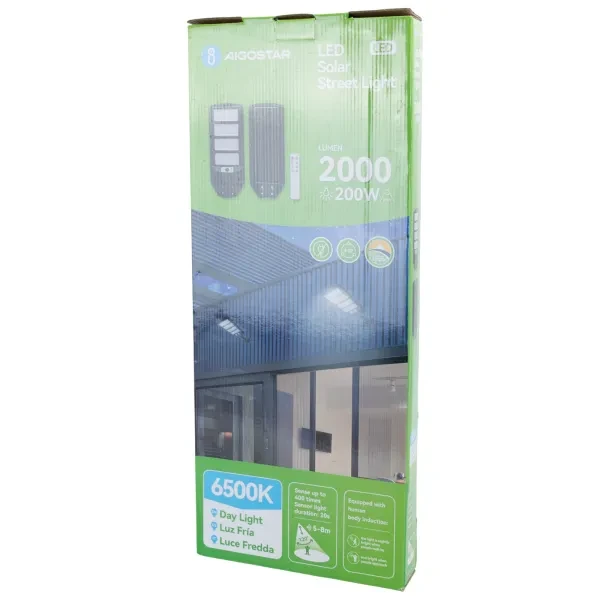LED Solar Street Light with Remote Control | products/3900-led-solcell-gatubelysning-med-fjarrkontroll-5.webp