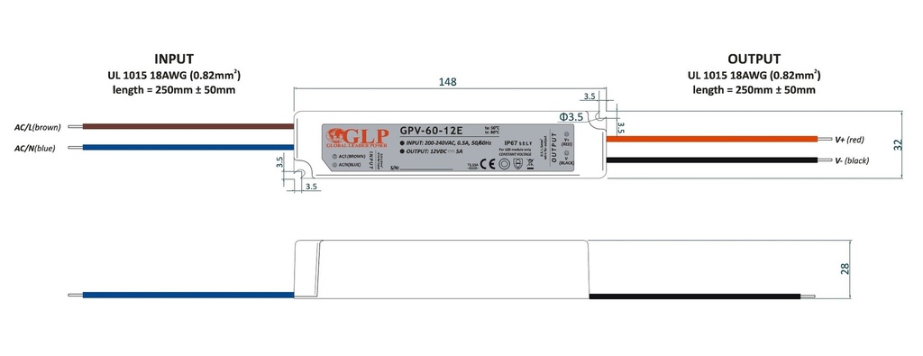Transformer 12V Constant Voltage 60W IP67 | products/4289-transformator-12v-konstantspanning-60w-ip67-2.jpg