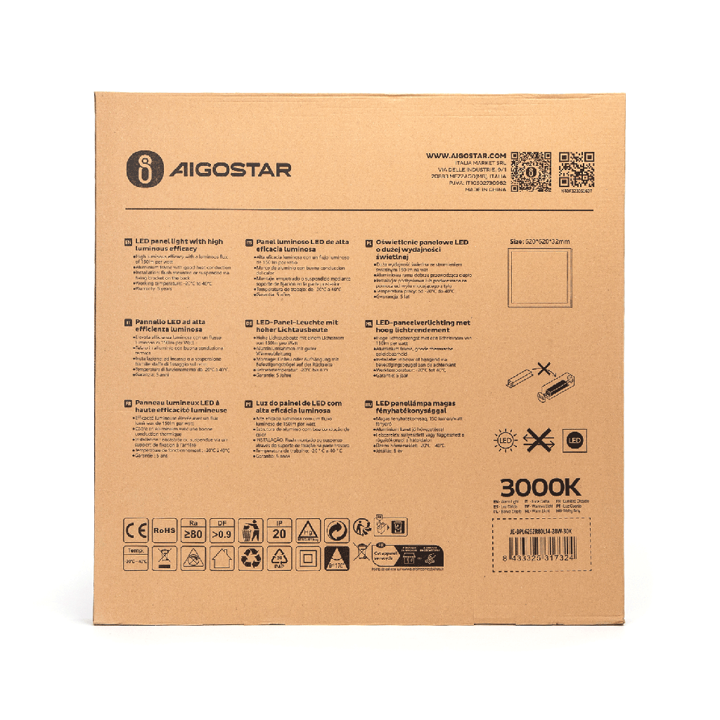 Backlit LED panel 62X62 3000K 28W 830 | products/3950-bakgrundsbelyst-led-panel-62x62-3000k-28w-830-5.png