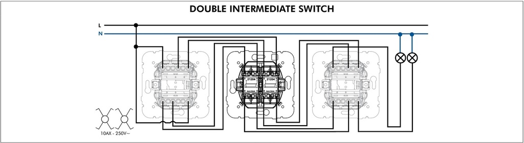 Efapel Double intermediate switch | products/4854-efapel-dubbel-trappomkopplare-2.jpg