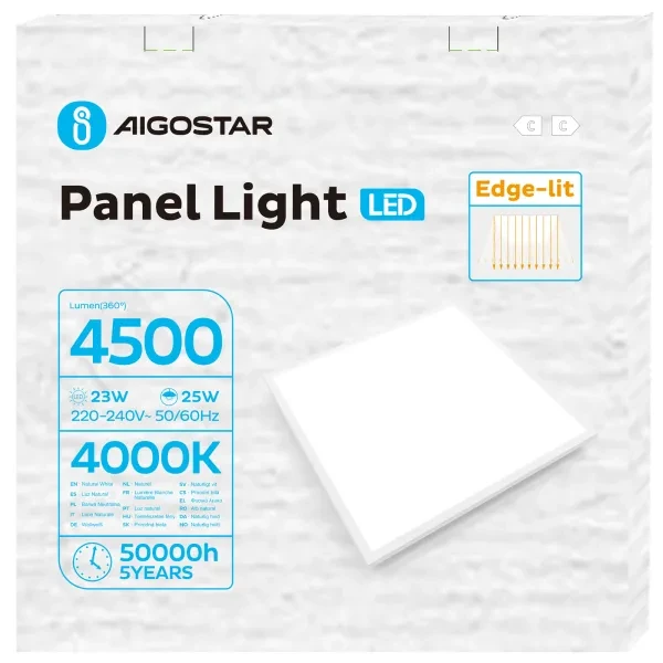 LED Edge-Lit Panel 25W 4500lm 4000K UGR | products/4866-led-edge-lit-panel-light-25w-4500lm-4000k-ugr-7.webp