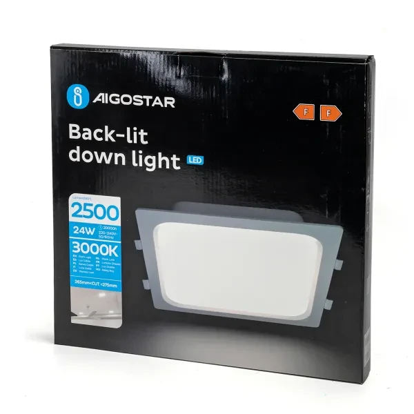 24W Recessed LED Panel Square 3000K | products/4987-24w-infalld-led-panel-fyrkantig-3000k-7.webp