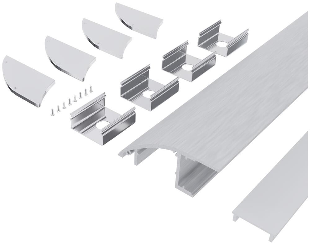 Aluminum profile for indirect lighting 2m, milk cover | products/4989-aliminiumprofil-for-indirekt-belysning-2m-mjolk-cover-2.jpg