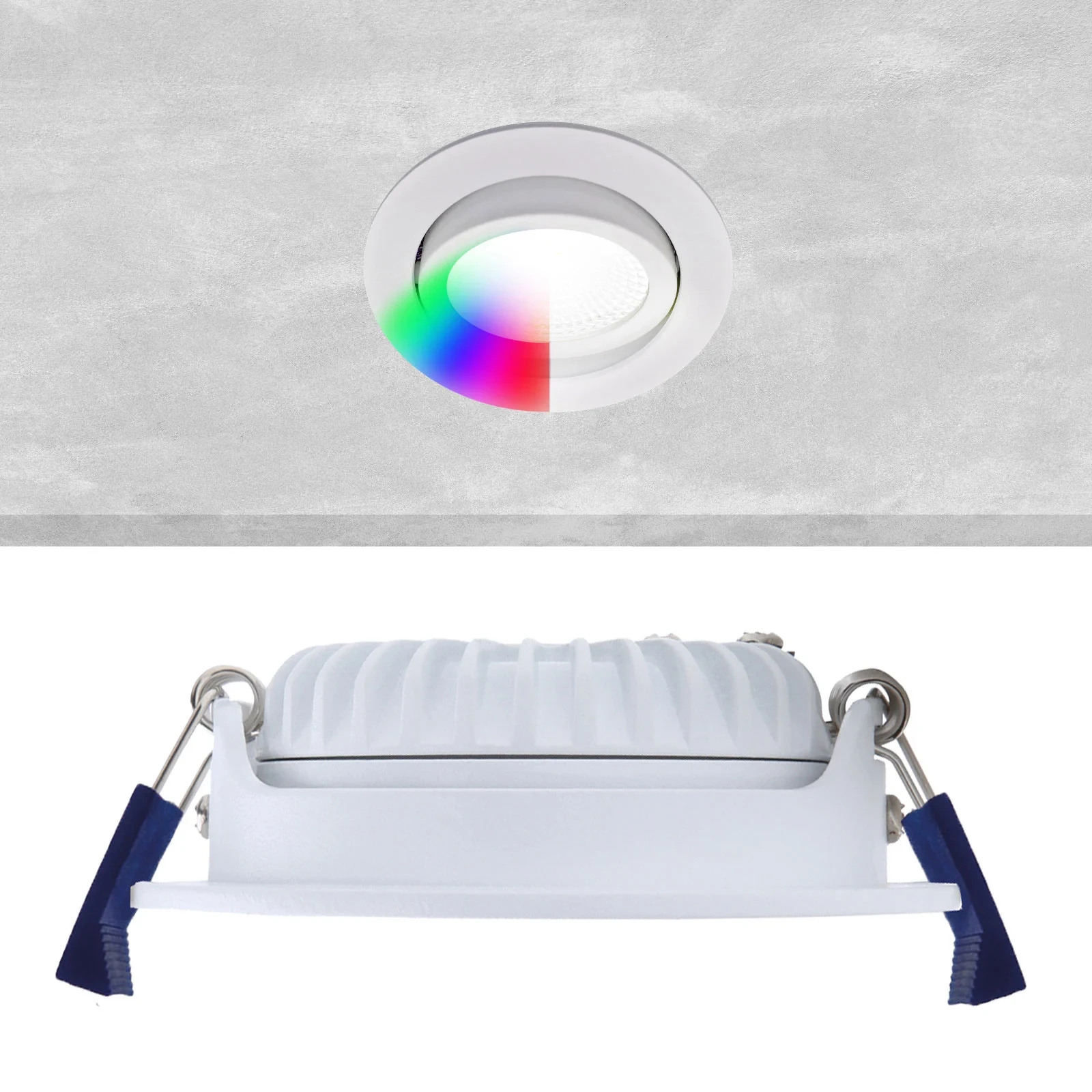 EcoDim ED-10079 Zigbee downlight white, RGBWW, IP54 | products/5016-ecodim-ed-10079-zigbee-downlight-vit-rgbww-ip54-5.webp