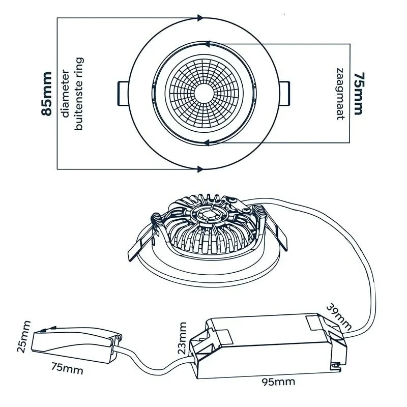 EcoDim ED-10079 Zigbee downlight white, RGBWW, IP54 | products/5016-ecodim-ed-10079-zigbee-downlight-vit-rgbww-ip54-9.webp