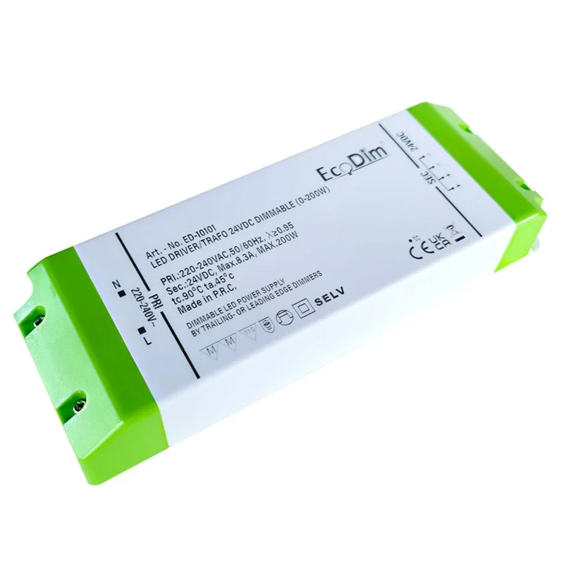 EcoDim ED-10101 200W dimmable transformer 24VDC | products/5015-ecodim-ed-10101-200w-dimbar-transformator-24vdc-2.webp