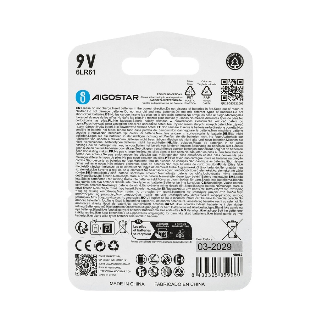 Alkaline Battery 6LR61 9V - Image 5