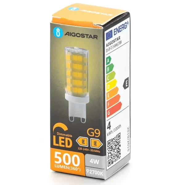 LED G9 4W 2700K no flicker | products/5018-led-g9-4w-varmvit-2700k-flimmerfri-5.webp