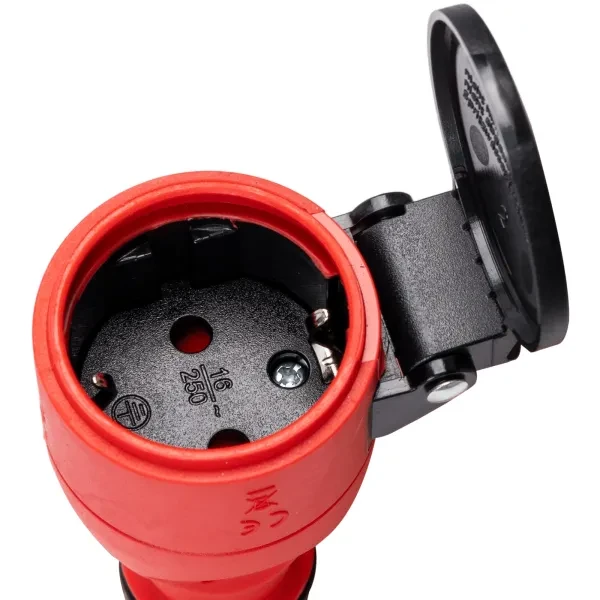Schuko Socket IP54 with 16A Automatic Spring Cover | products/5054-schuko-uttag-ip54-med-automatisk-fjaderkapa-4.webp