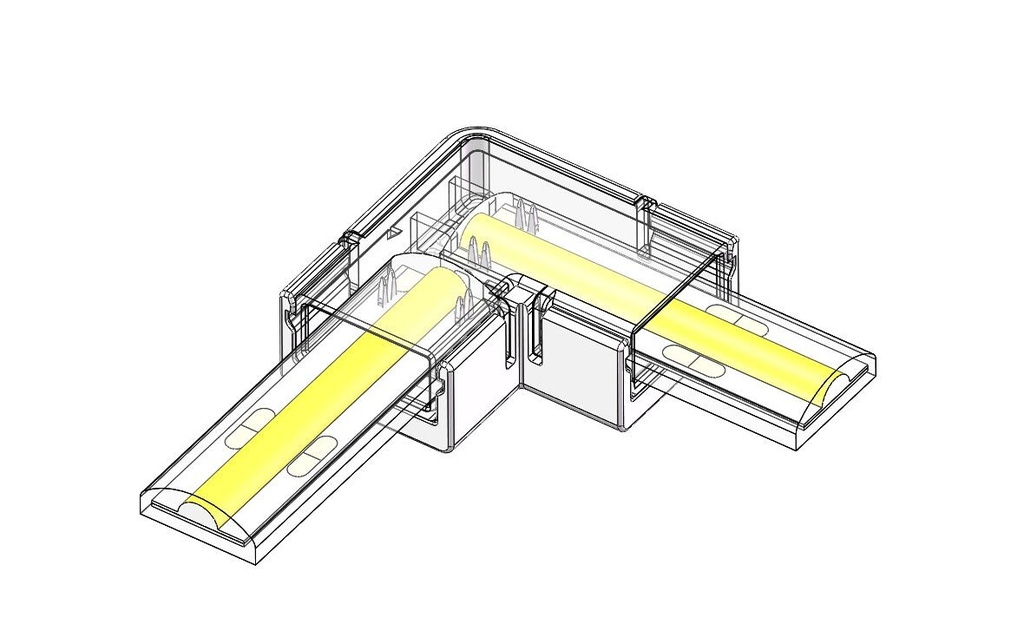 90° Corner Connector LED Strip SMD, COB 2pin 10mm IP65/IP67 | products/3171-90°-vinkel-smd-cob-2pin-10mm-ip67-3.jpg