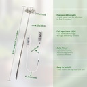 2-päinen LED-kasvivalo ruukkuun, jossa on 3 himmennystilaa ja ajastin | products/5149-2-huvuds-led-vaxtlampa-for-kruka-med-3-dimningslagen-timer-6.jpg