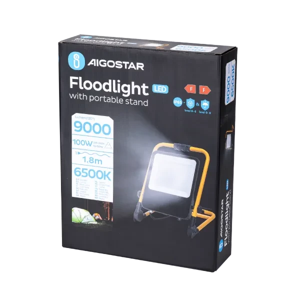 Led Floodlight 100W with portable stand | products/707-stralkastare-100w-med-barbart-stativ-6.webp