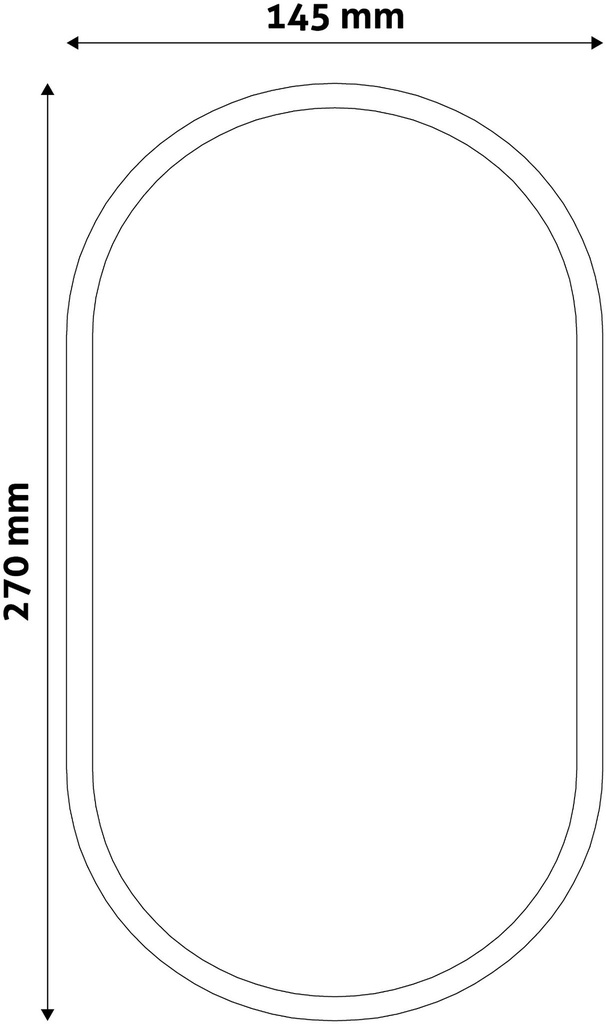 Avide Bulkhead lamp Triton-O 12W 4000K black IP65 - Image 3