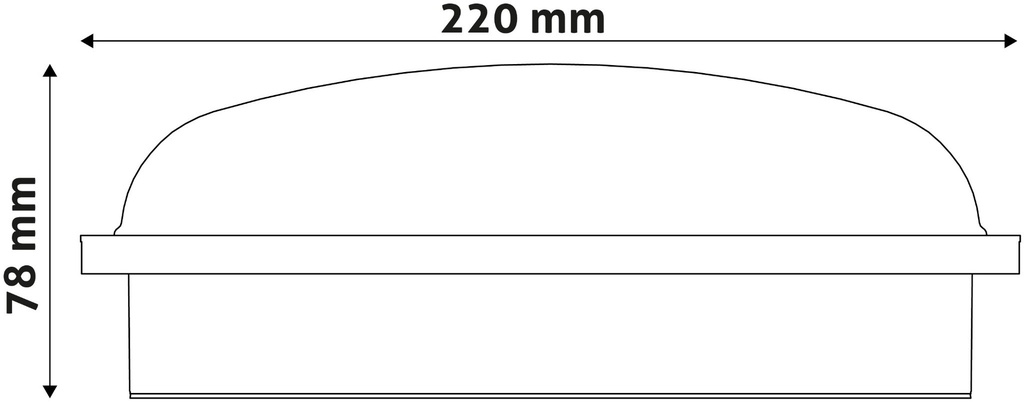 Avide Bulkhead lamp Triton-O 20W 4000K black IP65 - Image 4