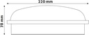 Avide Bulkhead lamp Triton-O 20W 4000K black IP65 - Image 4