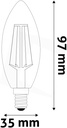 Avide LED 4.9W E14 2700K Warm White Super High Lumen - Image 3