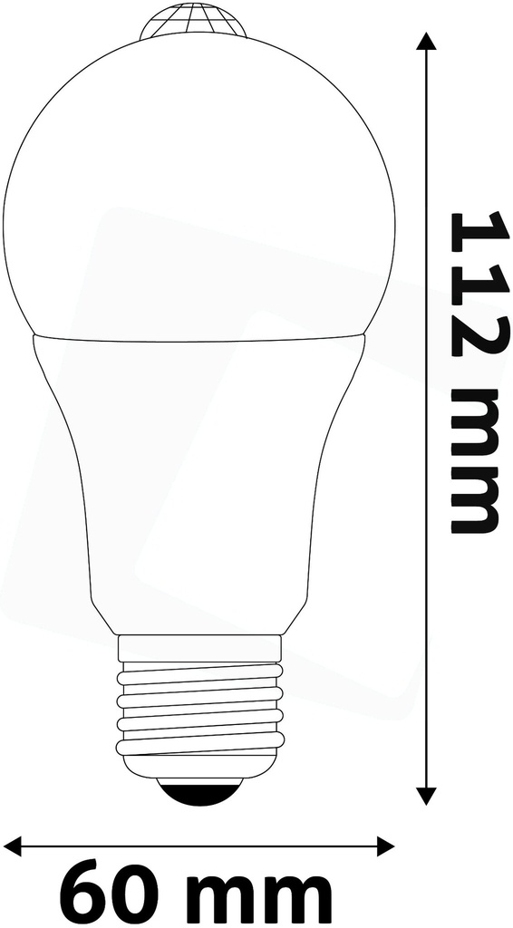 Avide LED E27 8.8W 4000K PIR sensor - Image 2