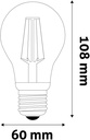 Avide LED Filament Globe 9W Dimmable E27 360° NW 4000K - Image 2
