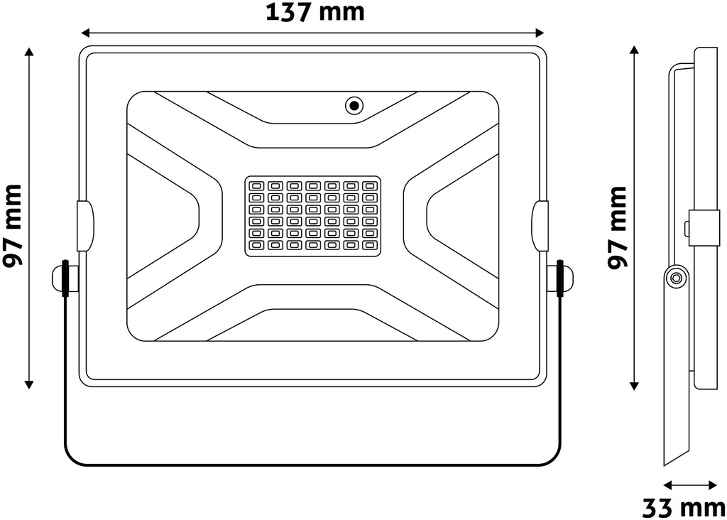 Avide LED Flood Light Slim SMD 30W RGB with IR remote - Image 2