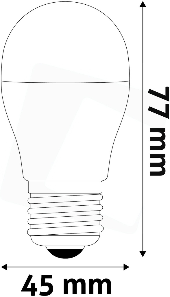 Avide LED G45 2.9W E27 3000K Super High Lumen - Image 3