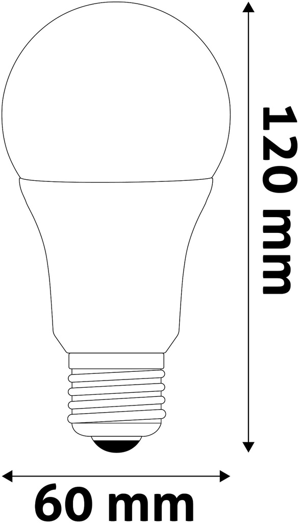 Avide LED Globe Dimmable A60 11W E27 240° WW 3000K - Image 2