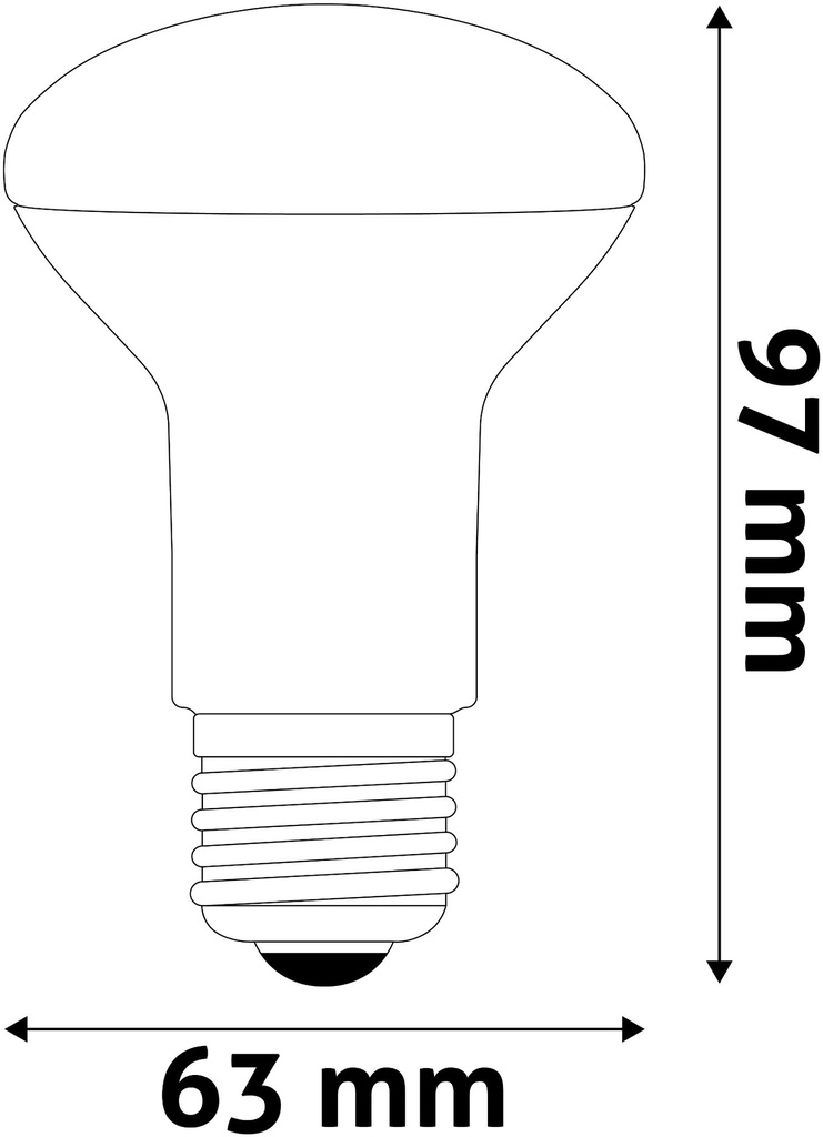 Avide LED R63 8W E27 NW 4000K - Image 2