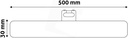 Avide LED S14d 8W 500mm NW 4000K - Image 2