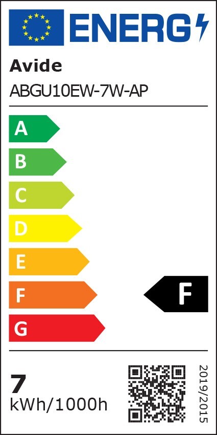 Avide LED Spot Alu+plastic 7W GU10 2700K - Image 5