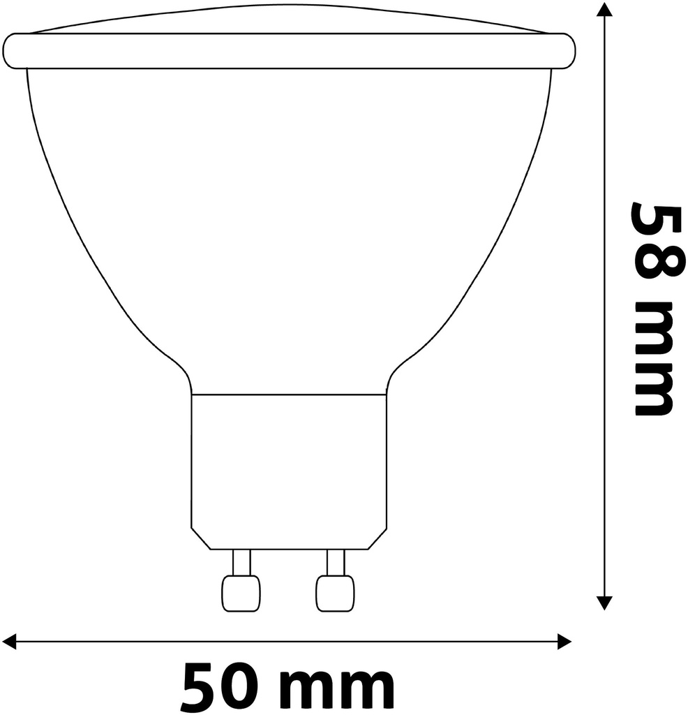 Avide LED Spot Plastic Dimmable 7W GU10 WW 3000K - Image 3