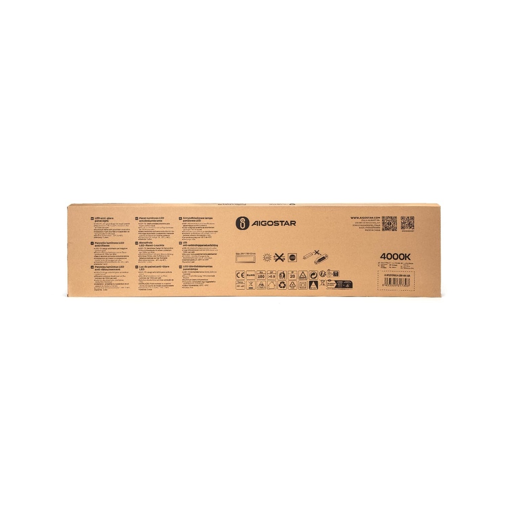 Backlit LED panel 120X30 4000K 28W UGR19 840 - Image 4