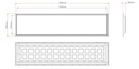 Backlit LED panel 120X30 6000K Flicker-free driver UGR19 IP41 - Image 3