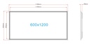 Backlit LED Panel 120X60 CCT 3000-6000K (WiFi) - Image 5