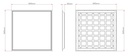 Backlit LED panel 6000K 60X60 Flicker-free driver UGR19 IP41 - Image 5