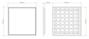 Backlit LED panel 60X60 3000K Flicker-free driver UGR19 IP41 - Image 5