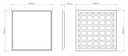 Backlit LED panel 60X60 4000K Flicker-free driver UGR19 IP41 - Image 5
