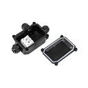 Black waterproof junction box 4-11mm IP68 - Image 2