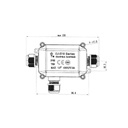 Black waterproof junction box 4-11mm IP68 - Image 3