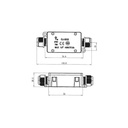 Black waterproof junction box 4-8mm IP68 - Image 3