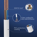 Cable 3 x 0,75 mm² white H05VV-F 3G1.0 - Image 3