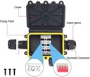 Cable connection waterproof H junction box 2XM20 2xM16 IP68 - Image 2
