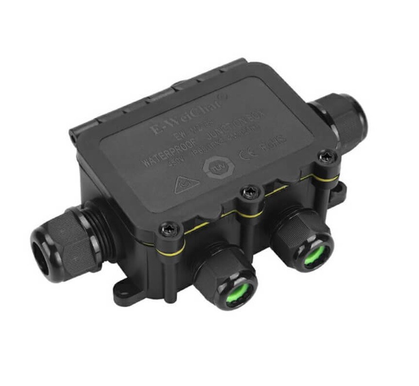 Cable connection waterproof H junction box 2XM20 3xM16 IP68 - Image 2