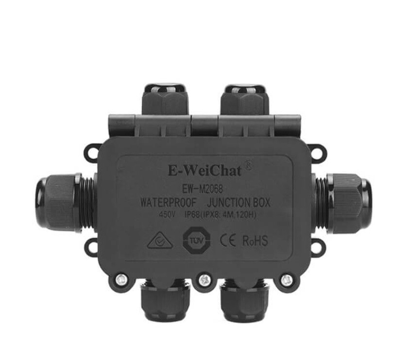 Cable connection waterproof H junction box 2XM20 4xM16 IP68 - Image 2