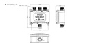 Cable connection waterproof H junction box 4XM20 IP68 - Image 5