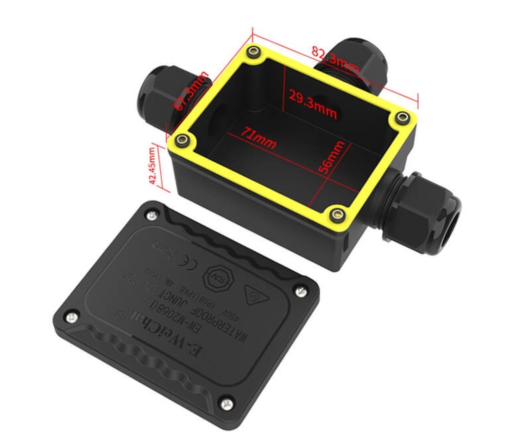 Cable connection waterproof T junction box 3XM25 IP68 - Image 3