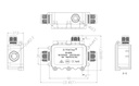 Cable connection waterproof T junction box IP68 - Image 5