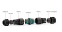 Cable joint, quick connection 3-pin M20 IP68 - Image 2