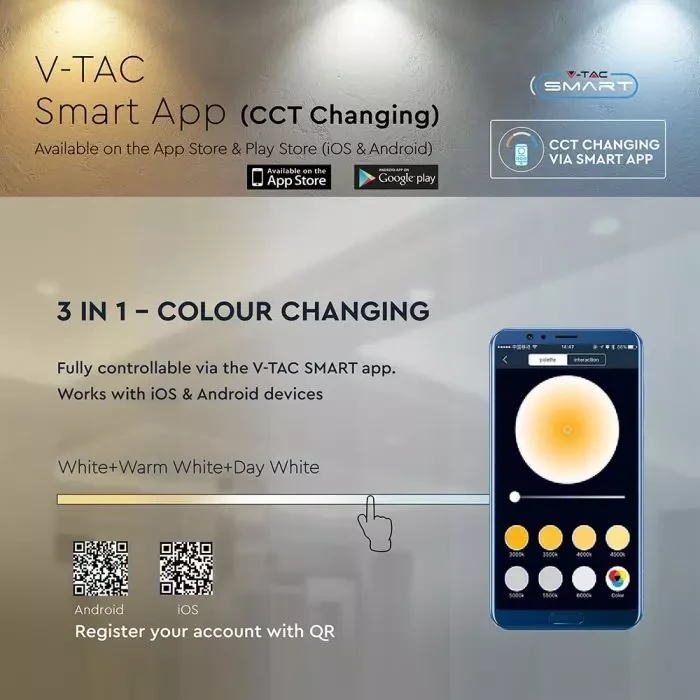 10W Smart fire rated downlight CCT(3IN1) IP65 - Image 5