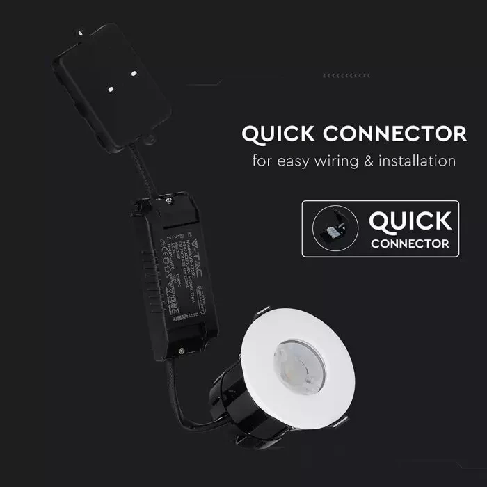 10W Smart fire rated downlight CCT(3IN1) IP65 - Image 7