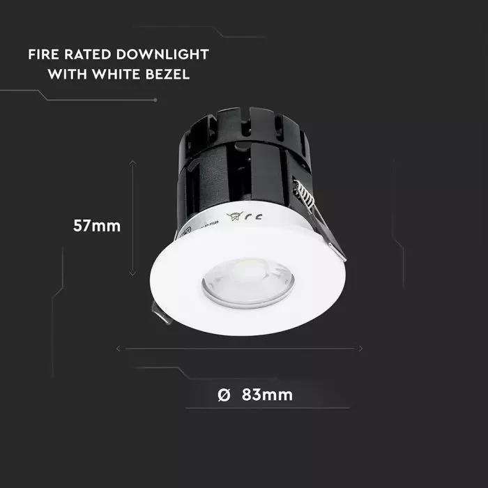10W Smart fire rated downlight CCT(3IN1) IP65 - Image 9