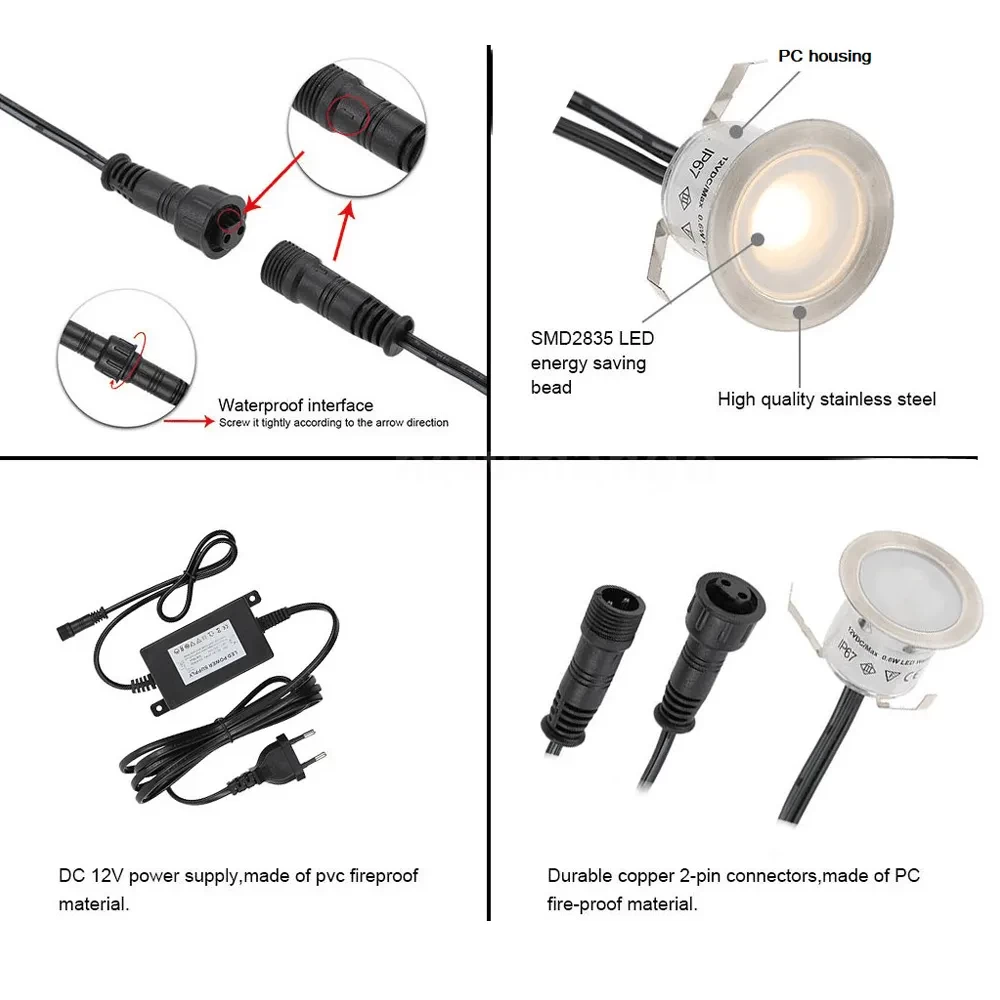 Decklight LED 10-kit RGB 30mm - Image 2